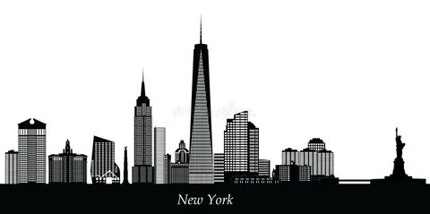 Cartoon New York City stock illustration. Illustration of bu