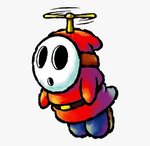 Mario Clipart Bad Guys - Mario Shy Guy Flying, HD Png Downlo