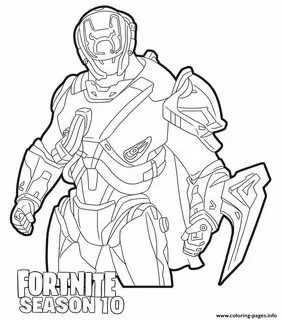 Print The Scientist skin from Fortnite season 10 coloring pa