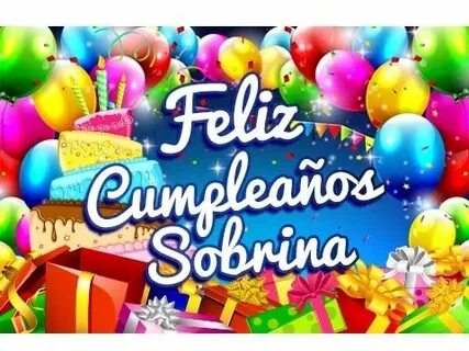 Feliz Cumpleaños Sobrina - Tarjetas para un Cumpleaños Etiqu