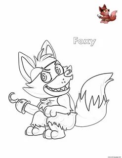 Cute Foxy FNAF Coloring Pages Printable - Coloring Home Fnaf