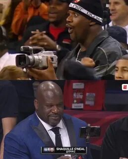 Shaq holding a camera. Then vs. Now - Imgur