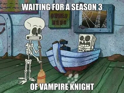 ☠ Skull Stuffs Spongebob, Vampire knight, Anime funny