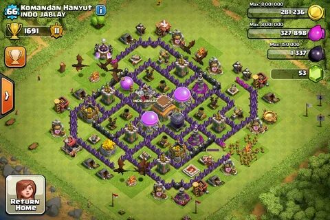 Base Clash of clan th level 8 - Micin Enak