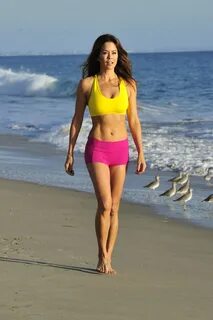 Brooke Burke-Charvet on the Beach in Malibu, November 2017 *