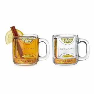 Hot Toddy Diagram Glassware - Set of 2 glass mugs Hot toddy,