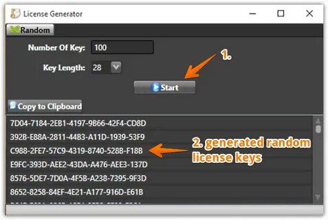 Free Random License Key Generator Software