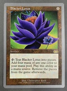 Купить Magic the Gathering Blacker Lotus MtG Rare Unglued Б/