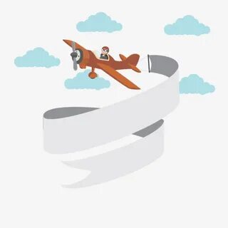 Airplane Banner Vector at GetDrawings Free download