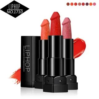 6 Colors Penis Shape Lipstick Mushroom Lipstick Batom Moistu