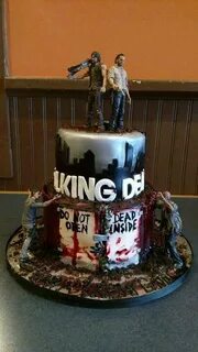 Image result for walking dead cakes Walking dead birthday ca