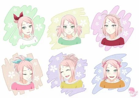 Sakura hairstyles :3 Sakura haruno, Sakura art, Sakura
