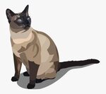Siamese Cat Siam Clipart - Siamese Cat Vector Png , Free Tra