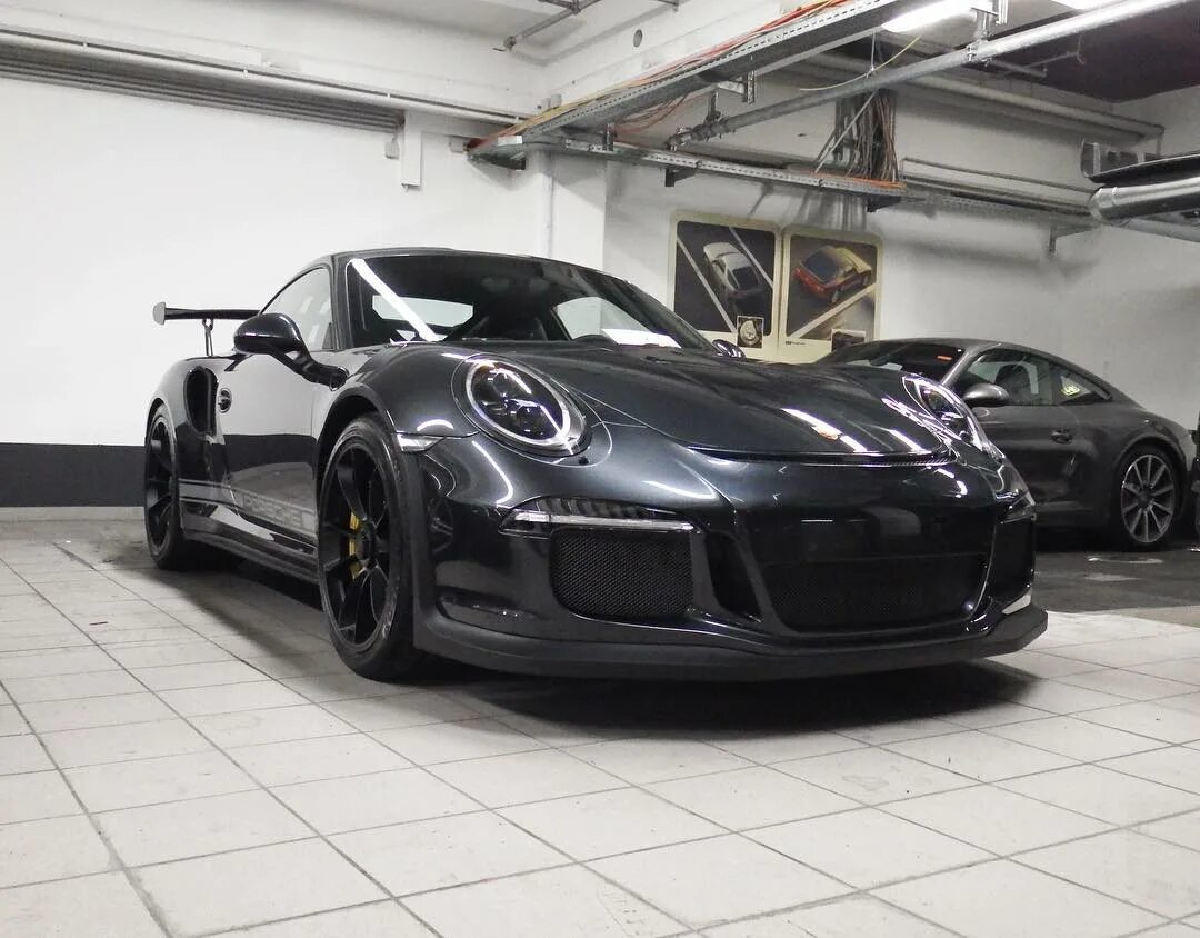 This GT3 RS from Munich, Germany is PTS Carbon Steel Grey Metallic (A9W), a...