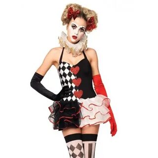 Harlequine Harlequin costume, Circus costume, Queen of heart