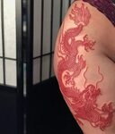 ғᴏʟʟᴏᴡ @ᴍᴜ1ᴀᴘɪɴs ғᴏʀ ᴍᴏʀᴇ !! Dragon tattoo for women, Thigh 