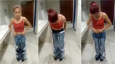 Woman Caught With Pants Down! Shoplifter Tries to Steal Eigh