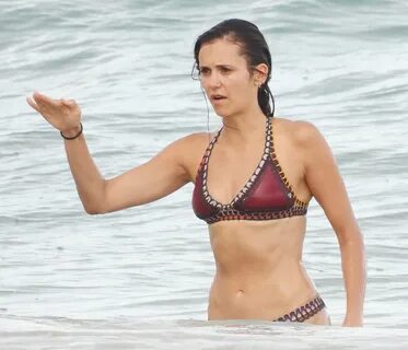 Nina Dobrev - In a bikini playing volleyball in Tulum-22 Got