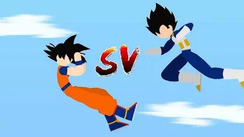 Goku VS Vegeta (Stickman) Stick Rec DBZ - YouTube