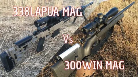 Long range shooting 338 Lapua Mag vs 300 Win mag - YouTube