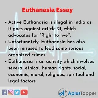 Euthanasia is immoral essay
