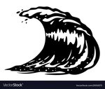Library of ocean waves graphic royalty free stock black and 