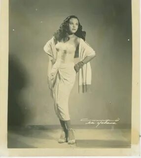 Vedette Olga Chaviano Havana, 1950s- UM - Cuban Heritage Col