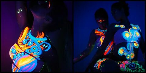 Glow in the dark boobs - Best adult videos and photos