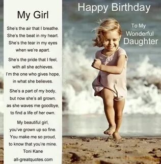 Pin by Richelle Walker on L ♡ VE Birthday quotes for daughte