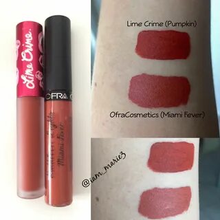 Lime Crime (Pumpkin) VS Ofra Cosmetics (Miami Fever) #limecr