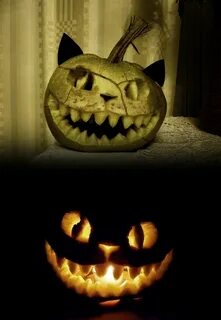 Cheshire by Kamilie on deviantART Scary pumpkin carving, Sca