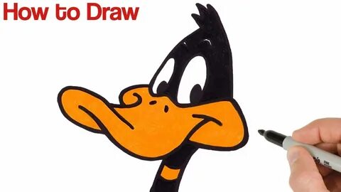 How to Draw Daffy Duck Cartoon Drawings - YouTube