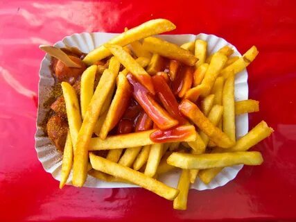 Tasty french fries with ketchup free image download