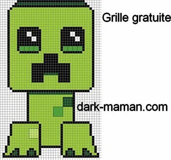 T-shirt brodé Minecraft Creeper (+ grille gratuite) Grilles 