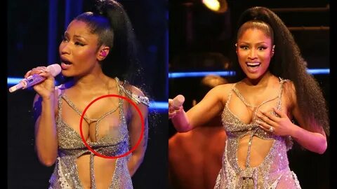 Nicki Minaj Suffers Nip Slip During Pinkprint Tour Concert 2