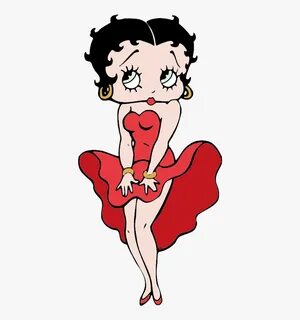 Betty Boop Red Dress Transparent Png Image - Betty Boop Png, Png Download, ...