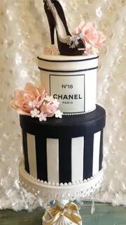 Chanel cake Pastel de chanel, Tortas temáticas, Pasteles