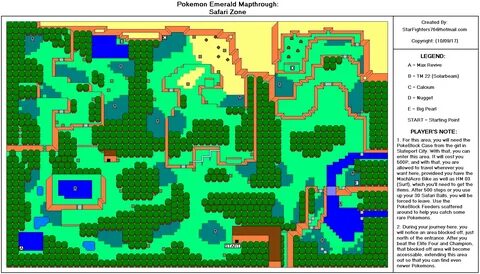 Safari Zone Emerald Map - Map Of Farmland Cave