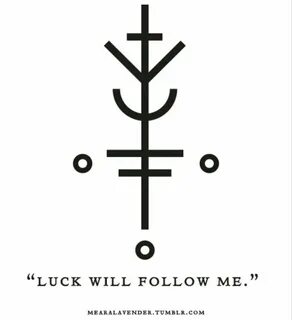 ☽ ✪ ☾ Sigil for luck to follow you Символы викингов, Норвежс