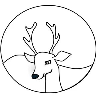 christmas reindeer clipart black and white - Clip Art Librar