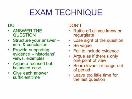 THE EXAM There are 20 questions (1 on each seminar topic) an