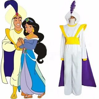 CosplayDiy Men's Outfit Aladdin Lamp Prince Aladdin Costume 