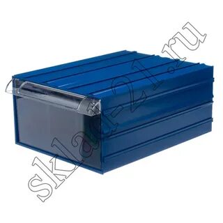 Короб пластиковый синий/прозрачный 340x260x150 510: купить, 