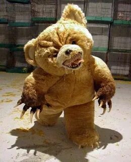 creeps Evil teddy bear, Scary teddy bear, Creepy toys