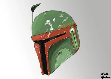 Boba Fett Helmet Drawing at PaintingValley.com Explore colle