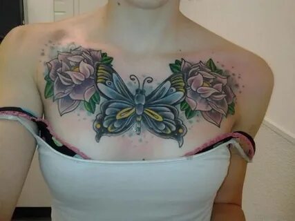 Chest Butterfly Tattoo * Arm Tattoo Sites