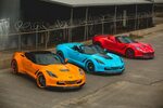 Widebody C7 Corvette Trio Looks Poisonously Sexy - autoevolu