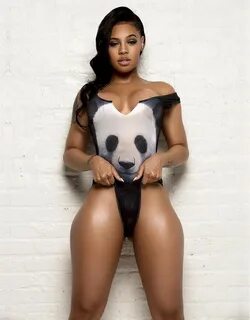 SEXY MODEL PANDA SUPREME IS WEARING A PANDA SWIMSUIT IN THES