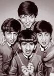 Pin by Buggy on The Beatles Caricature, Music cartoon, The b