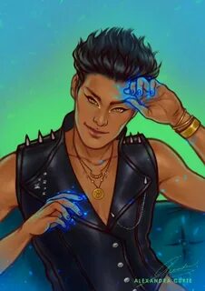 Magnus Bane. Art by allexandracurte on Instagram. The mortal